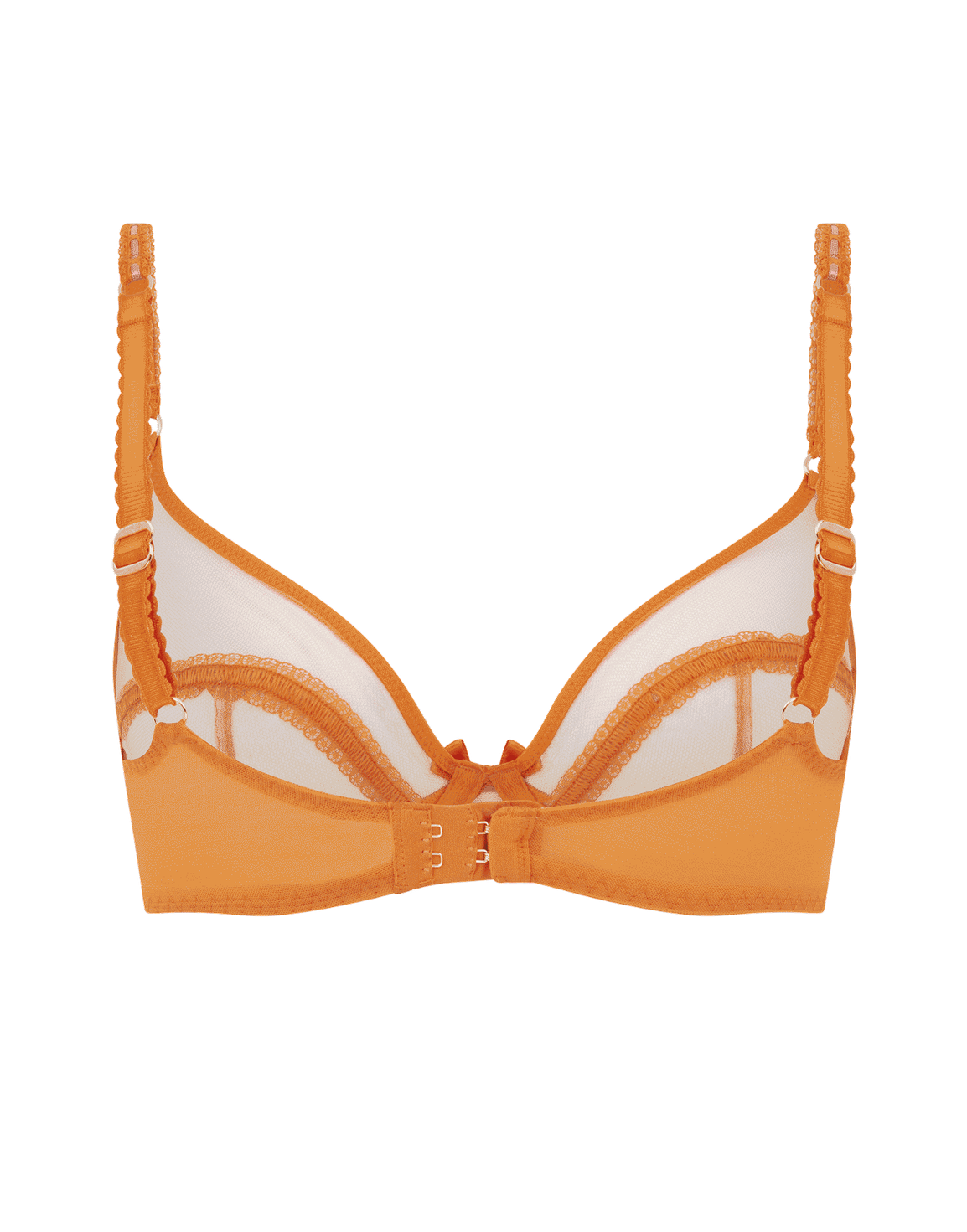 Pollie Plunge Underwired Bra Orange | Agent Provocateur
