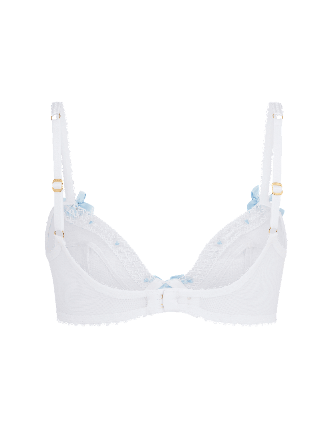 Edita Plunge Underwired Bra White | Agent Provocateur