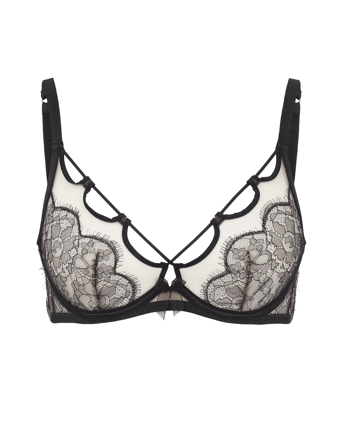 Pixxi Plunge Underwired Bra Black | Agent Provocateur