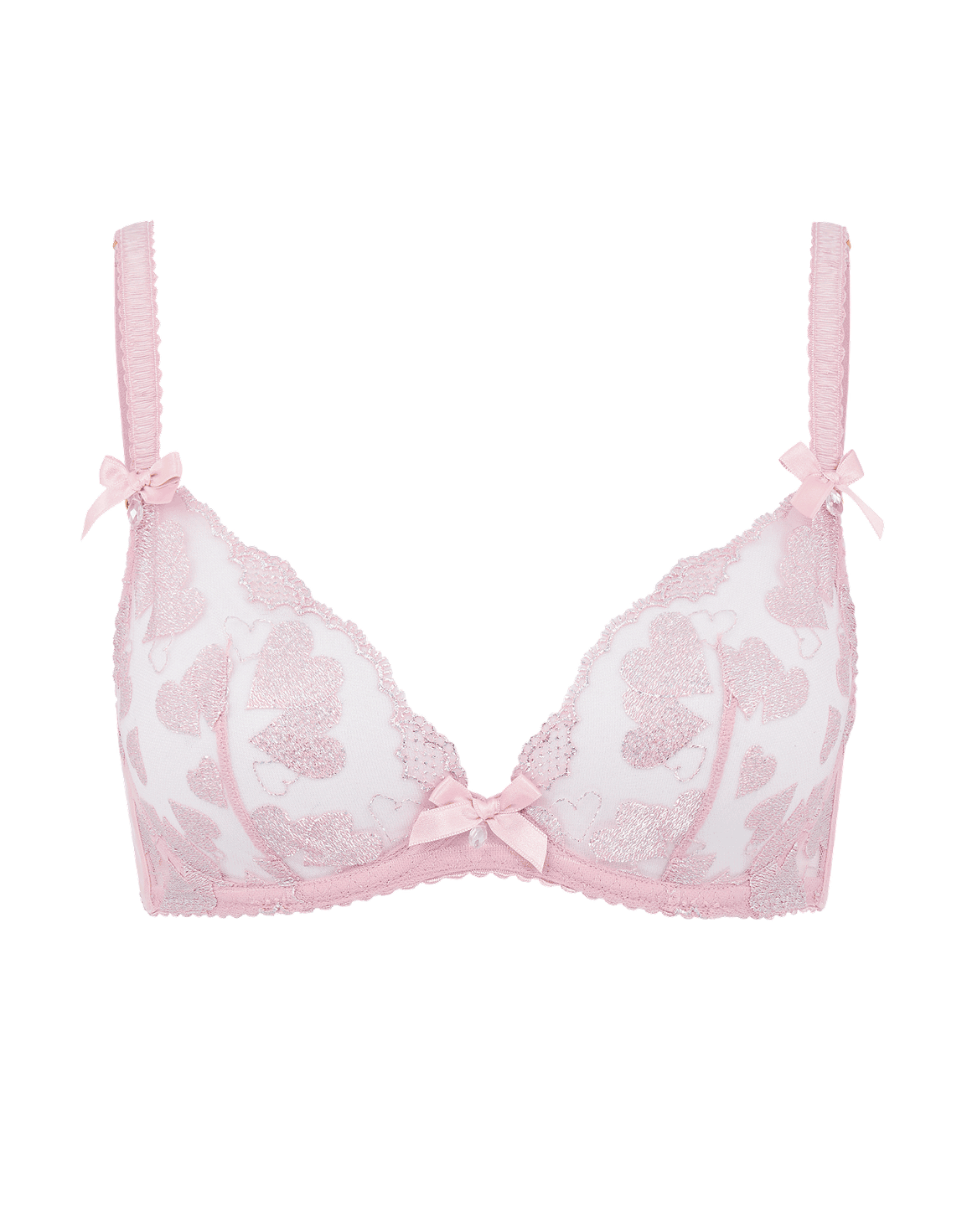 Milena Plunge Underwired Bra Pink | Agent Provocateur