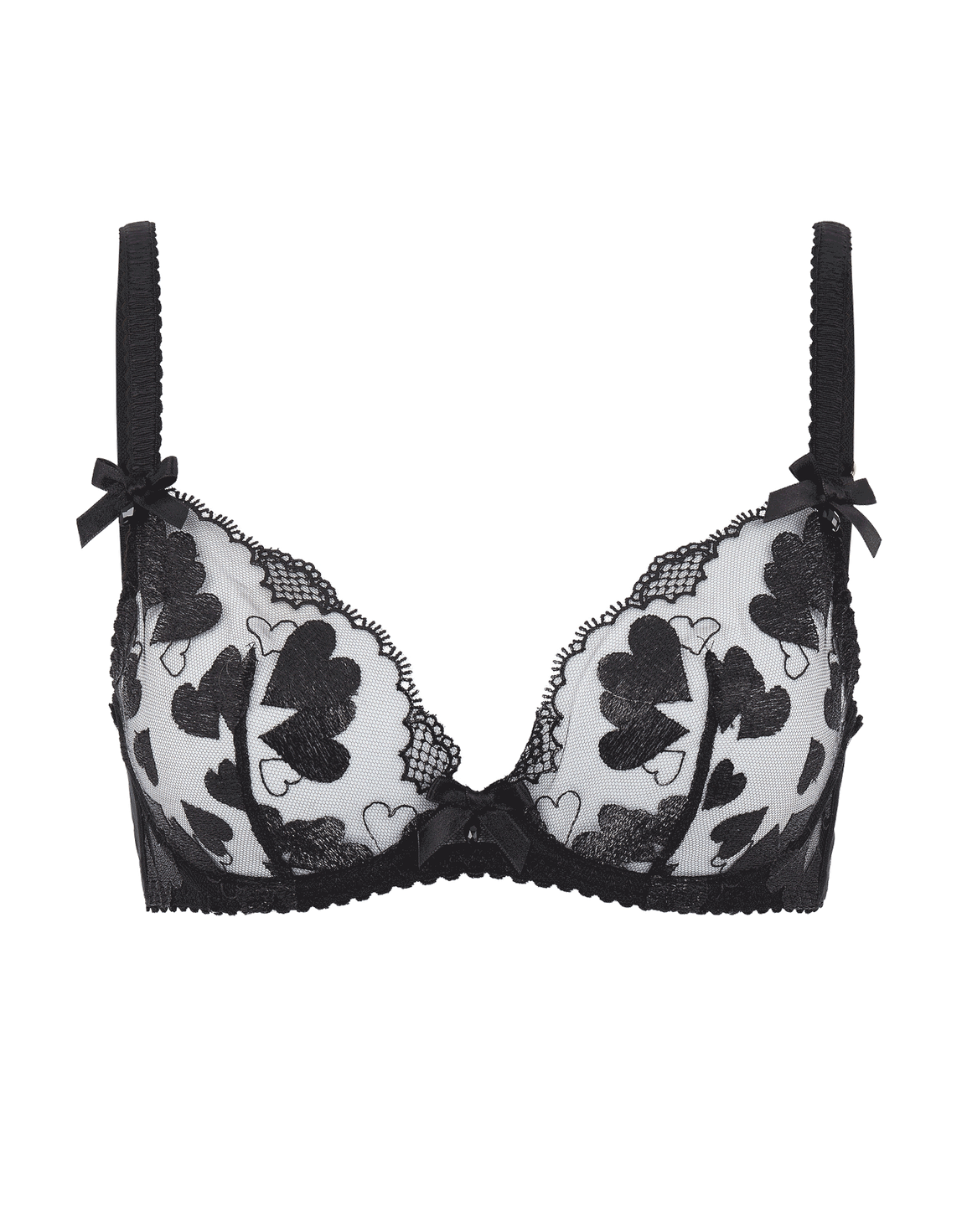 Milena Plunge Underwired Bra Black | Agent Provocateur