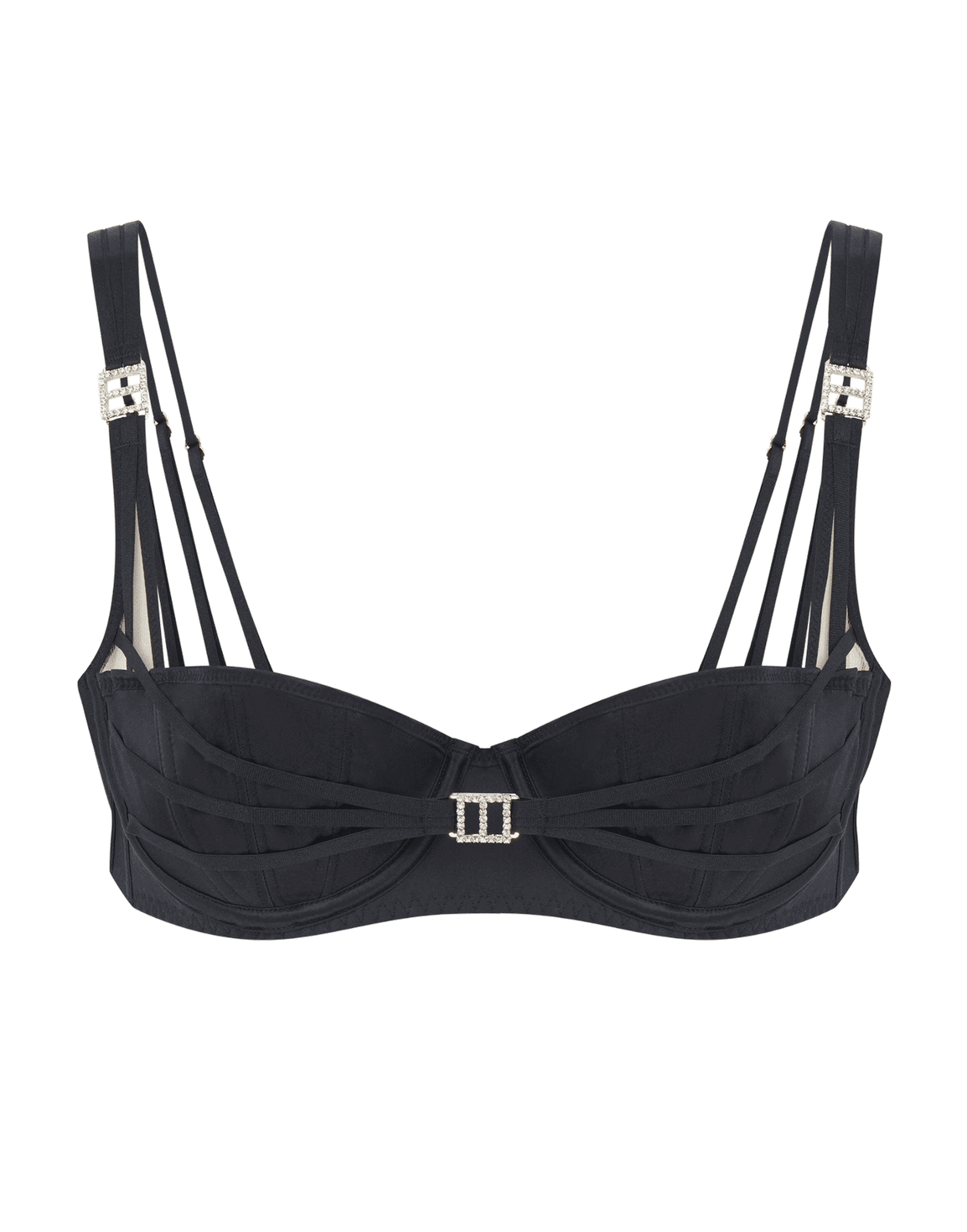 Cherilyn Balcony Underwired Bra Black | Agent Provocateur