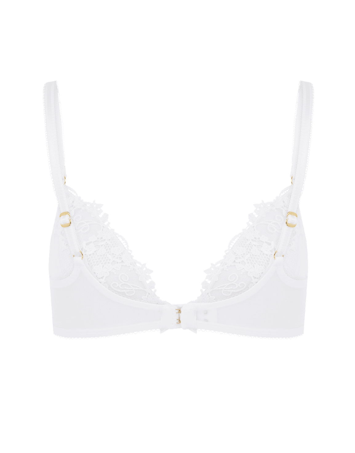 Averi Plunge Underwired Bra White | Agent Provocateur