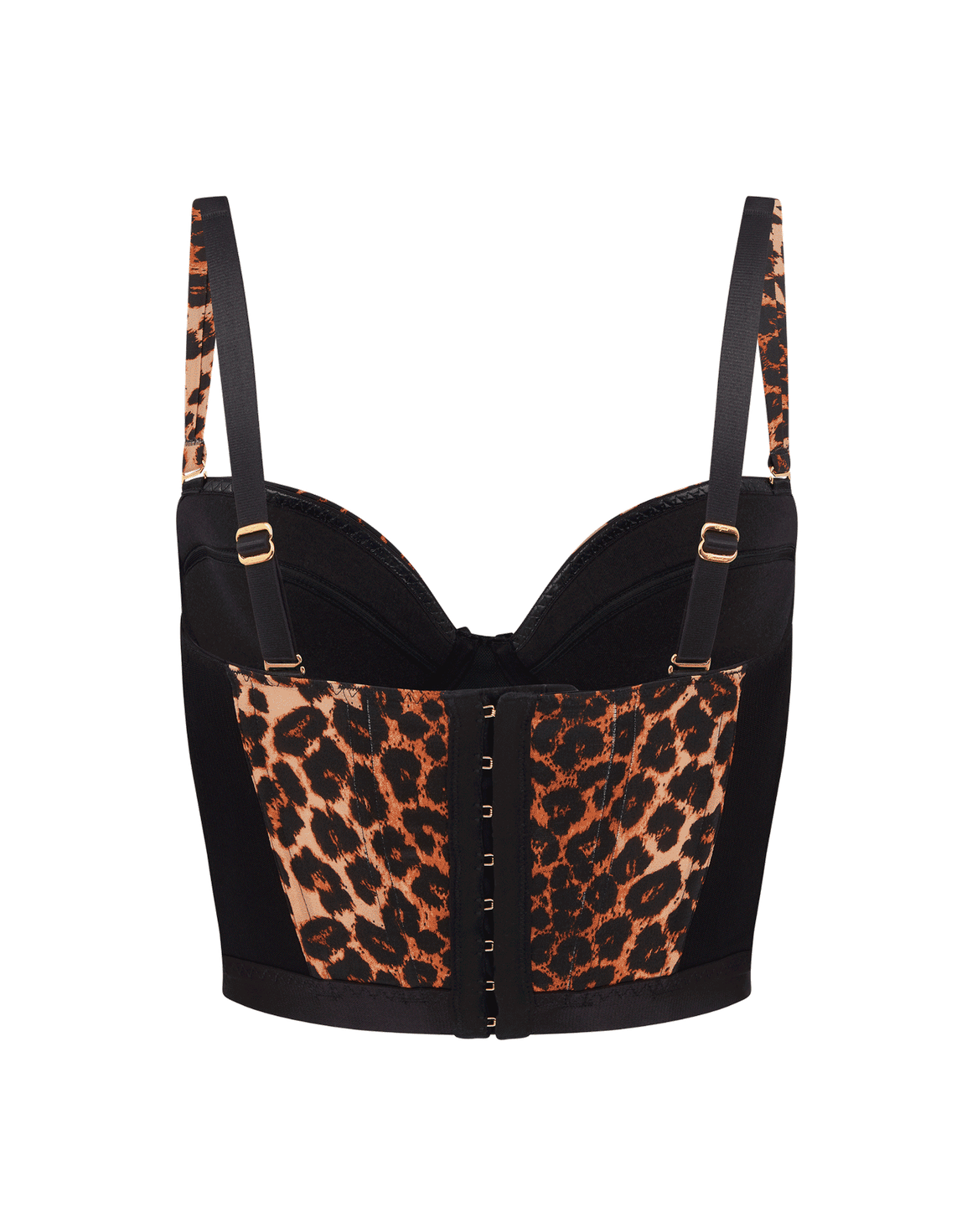 Elora Padded Plunge Underwired Bustier Leopard | Agent Provocateur