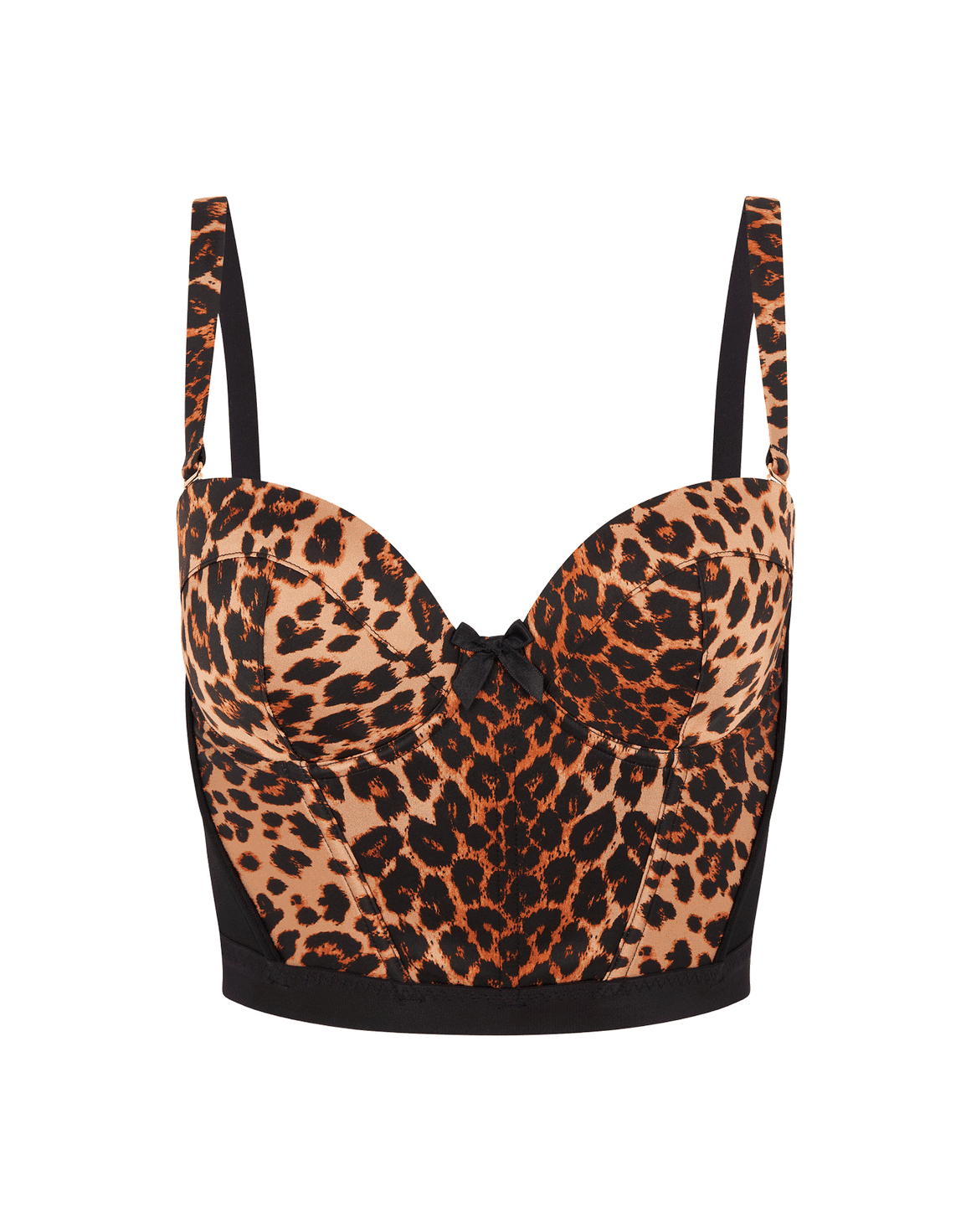 Elora Padded Plunge Underwired Bustier Leopard | Agent Provocateur