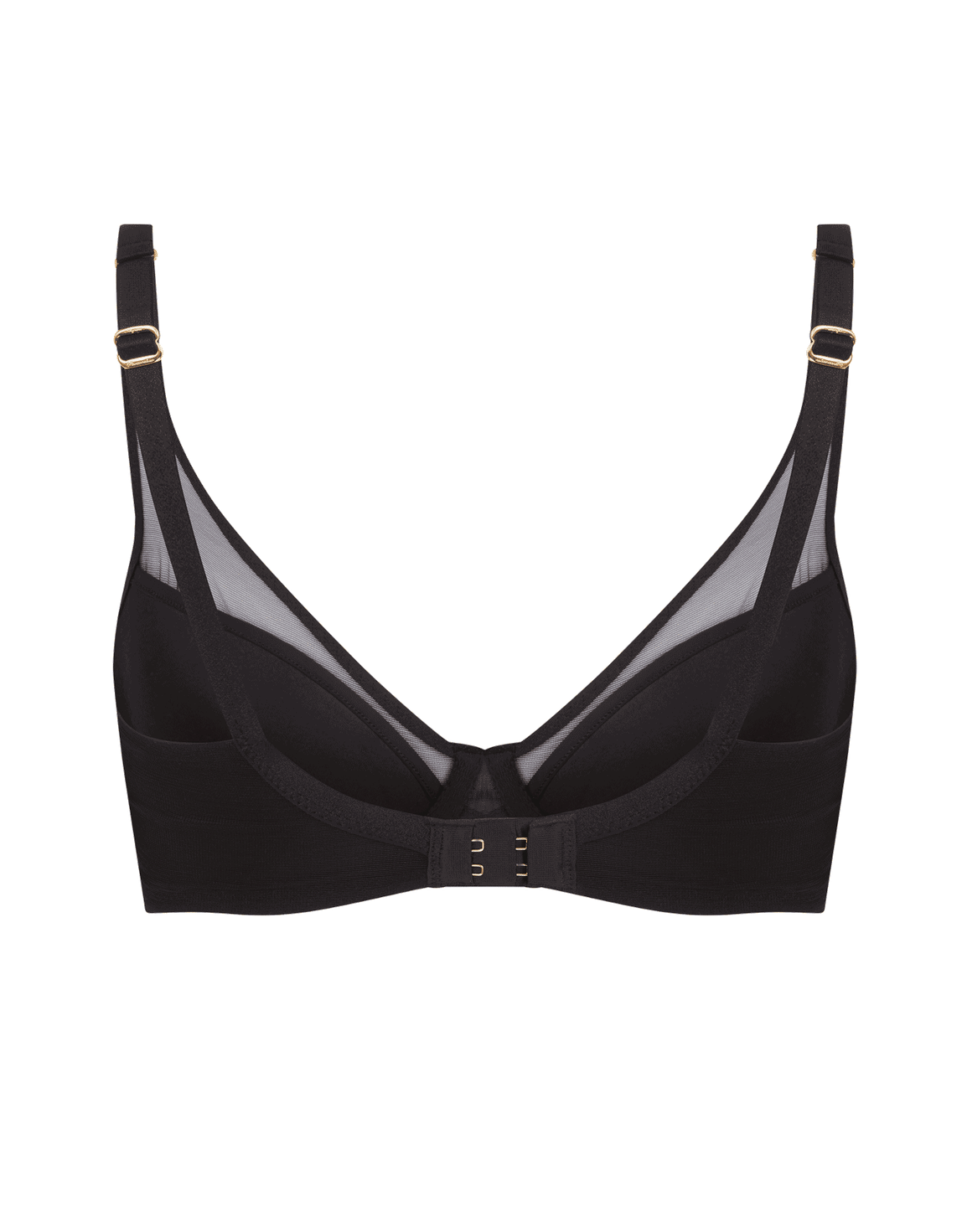 Lucky Padded Plunge Underwired Bra Black | Agent Provocateur