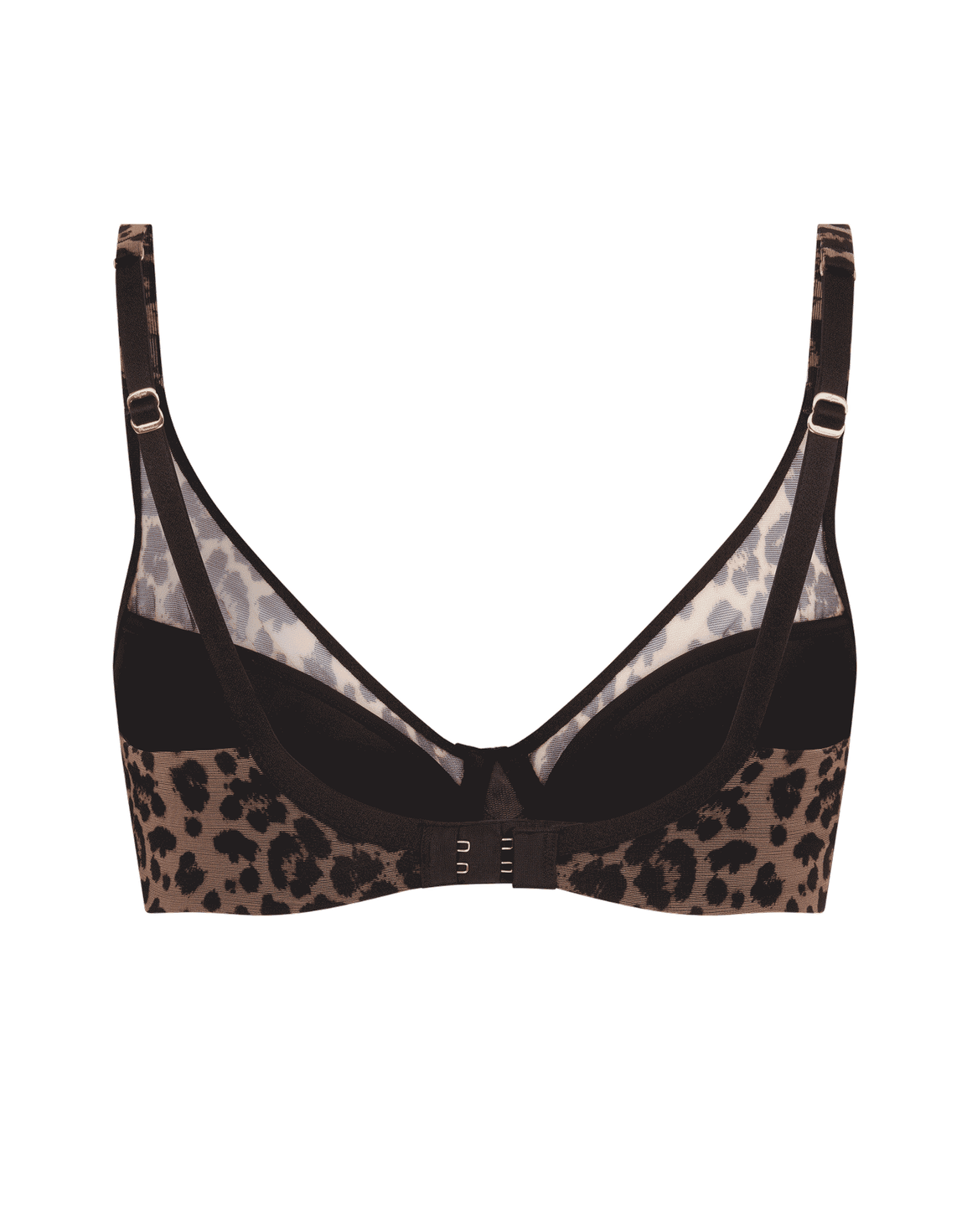 Lucky Padded Plunge Underwired Bra Leopard | Agent Provocateur
