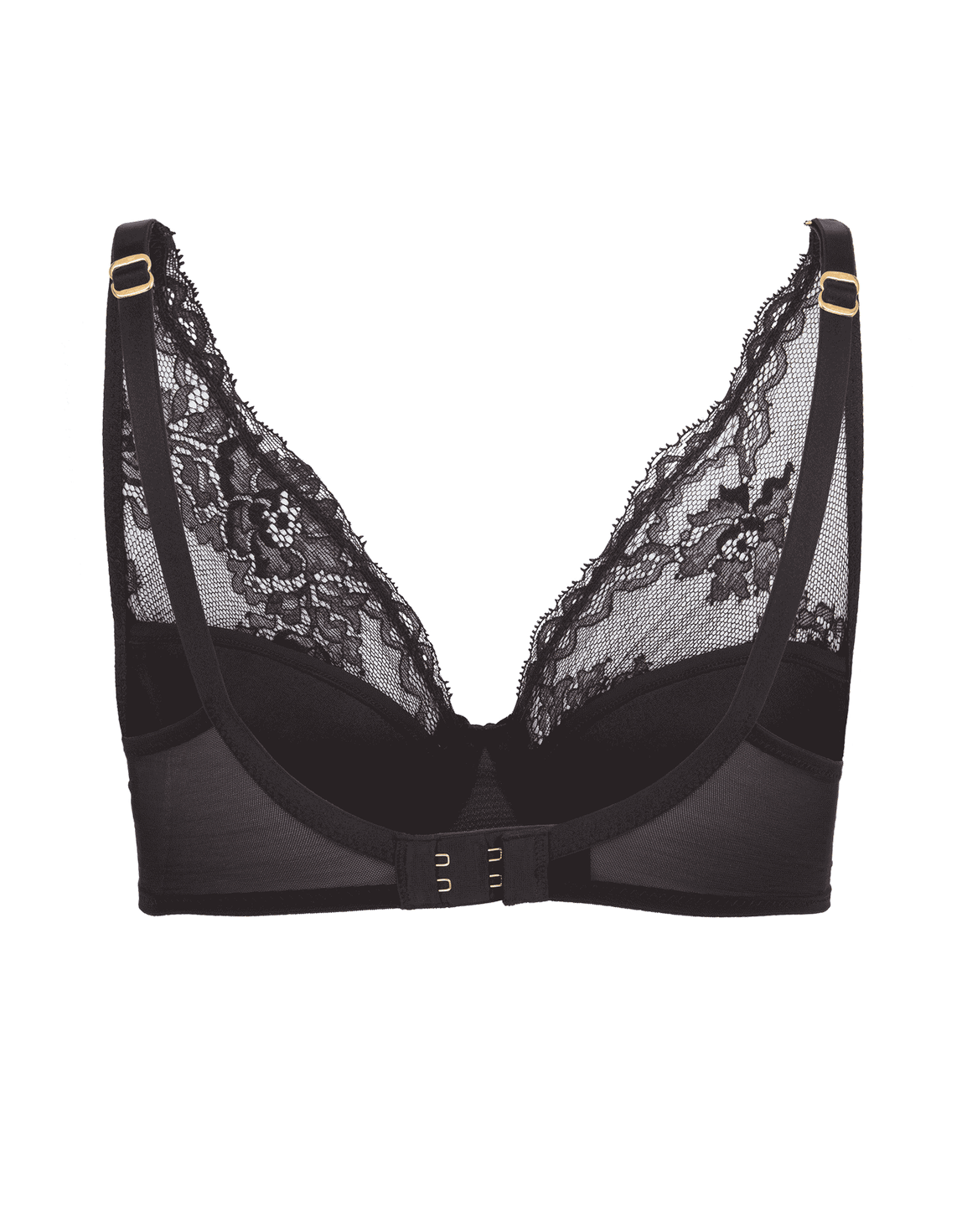 Ginah Padded High Apex Underwired Bra Black | Agent Provocateur