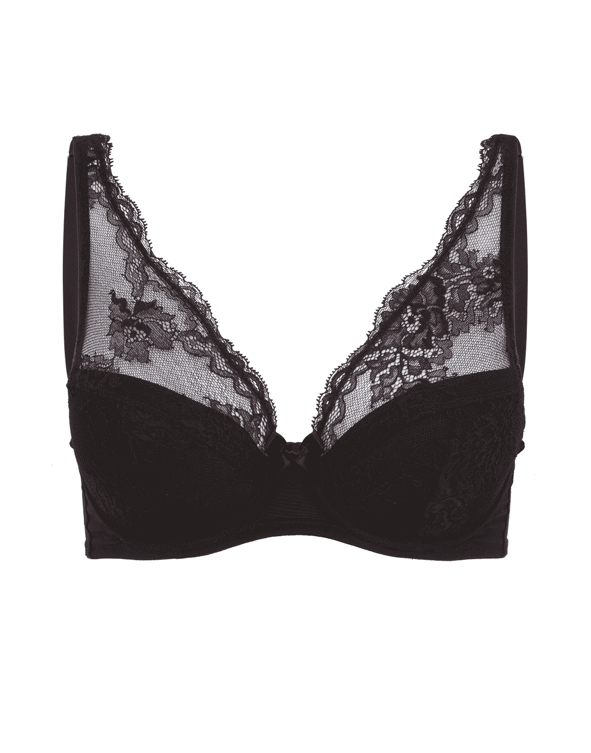 Ginah Padded High Apex Underwired Bra Black | Agent Provocateur