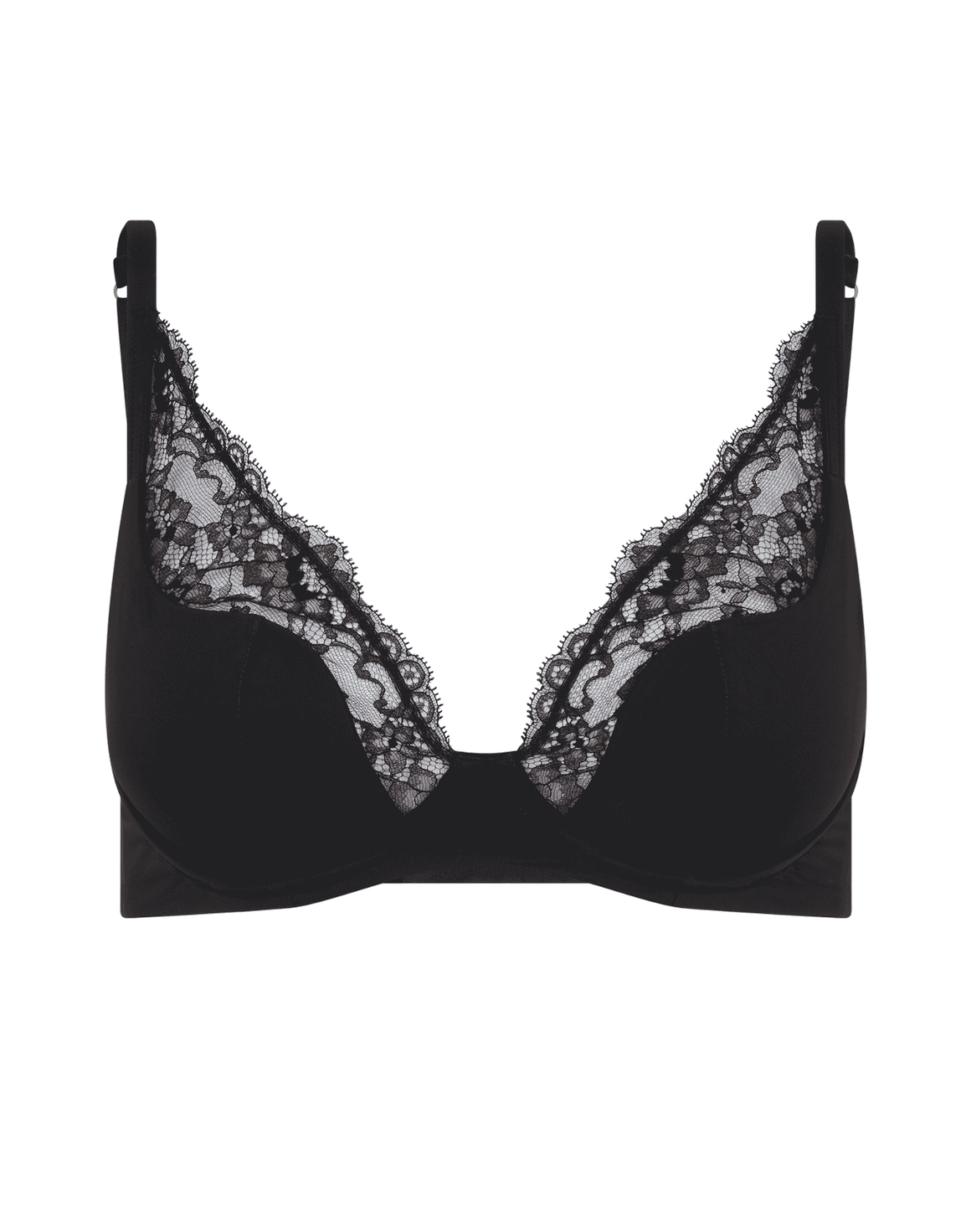 Brigette Padded High Apex Underwired Bra Black | Agent Provocateur