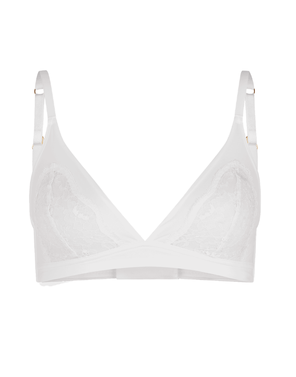 Brigette Soft Cup High Apex Bra White | Agent Provocateur
