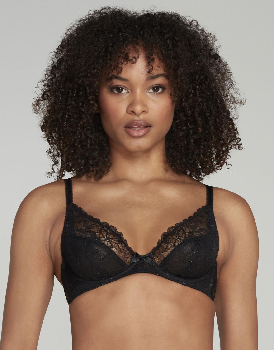 Leni Plunge Underwired Bra Black | Agent Provocateur