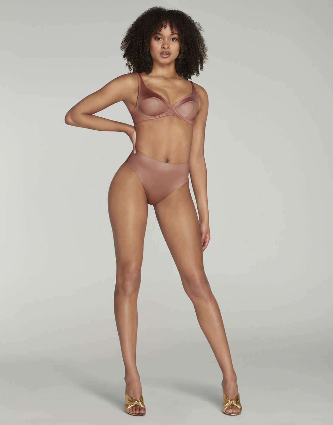 Paige High Waisted Brief Pink | Agent Provocateur