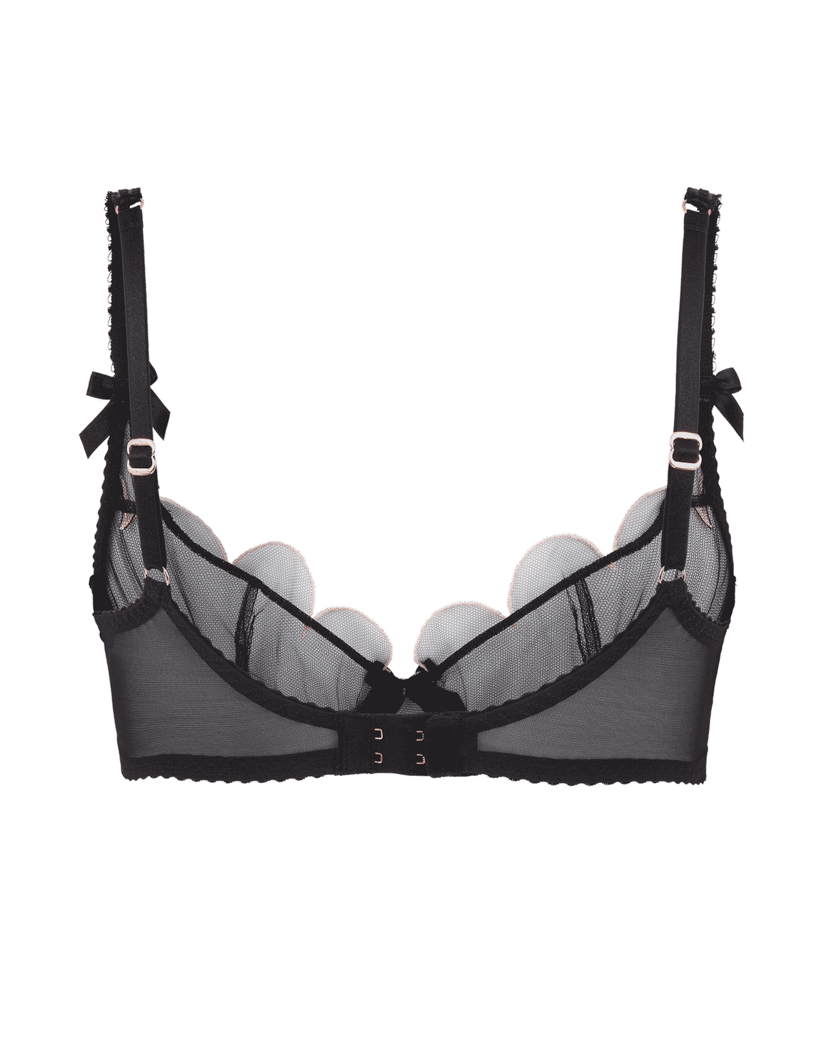 Lorna Demi Cup Plunge Underwired Bra Black | Agent Provocateur