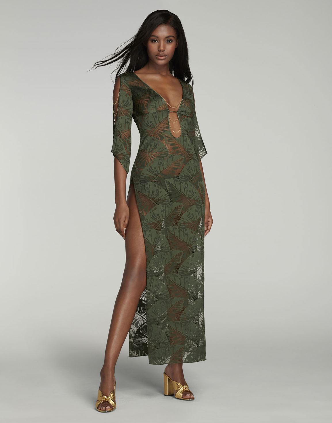 Eileen Long Cover Up Khaki | Agent Provocateur