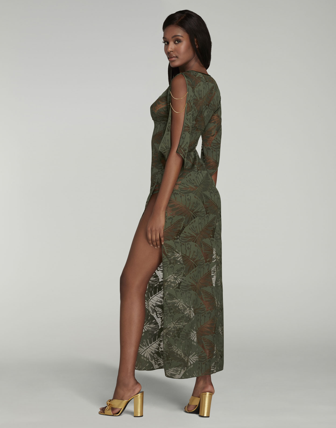 Eileen Long Cover Up Khaki | Agent Provocateur