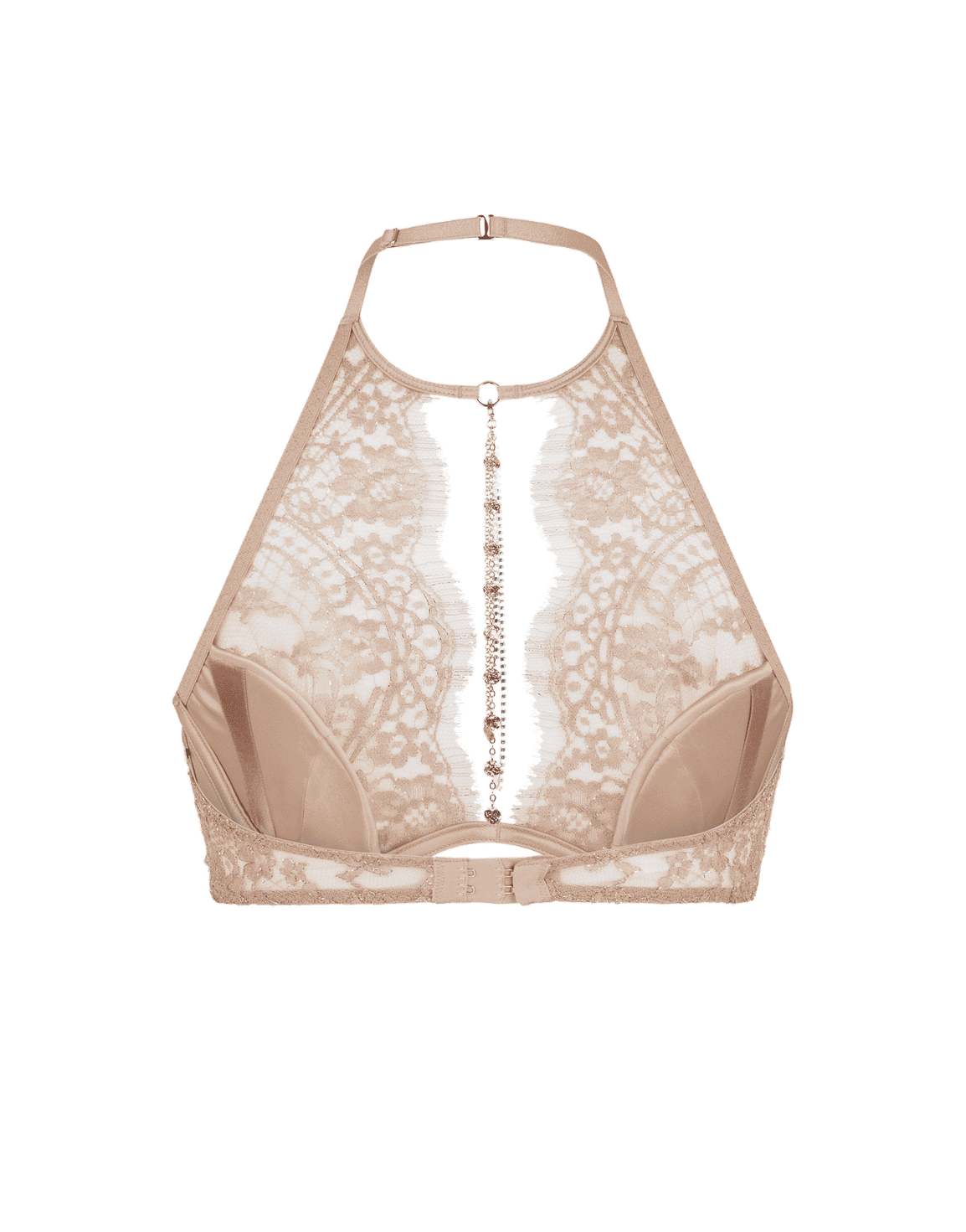 Gayle High Neck Underwired Bra Gold | Agent Provocateur