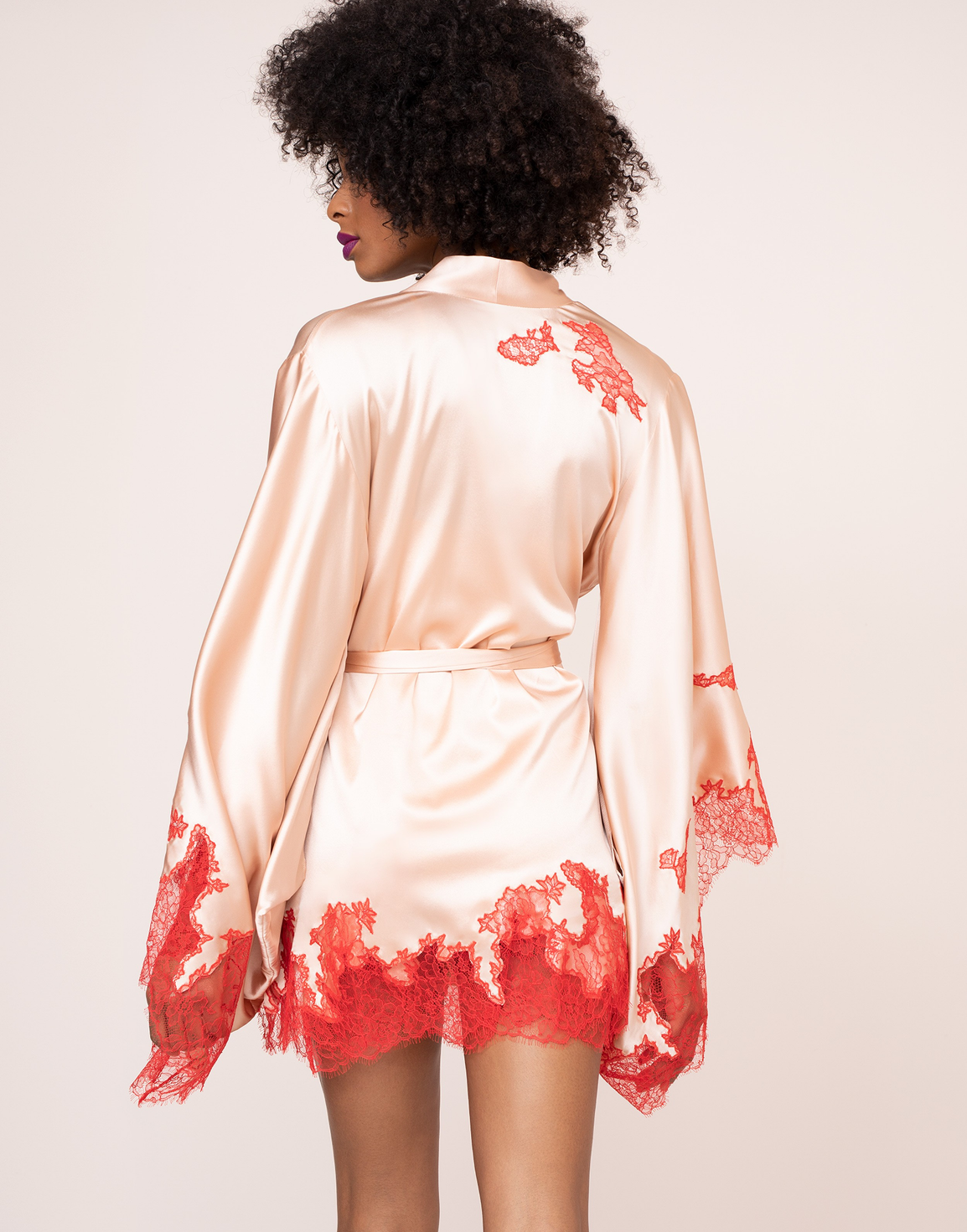 Christi Short Kimono Blush | Agent Provocateur