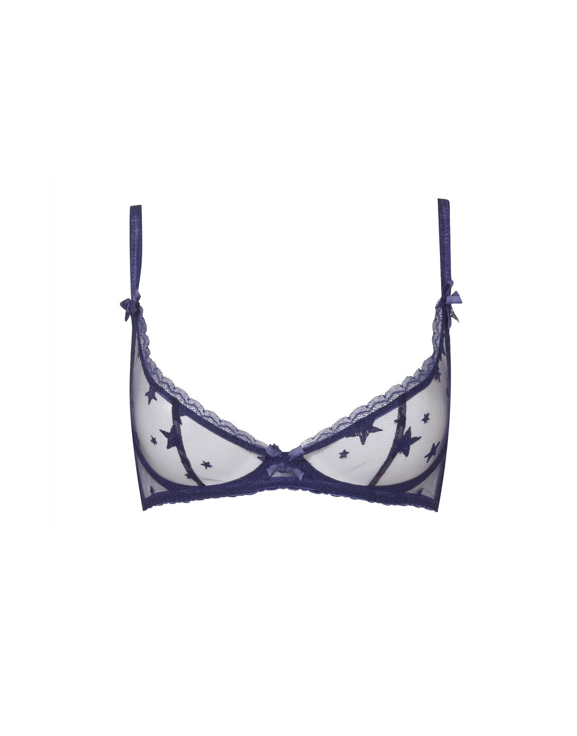 Luxx Plunge Underwired Bra Navy | Agent Provocateur