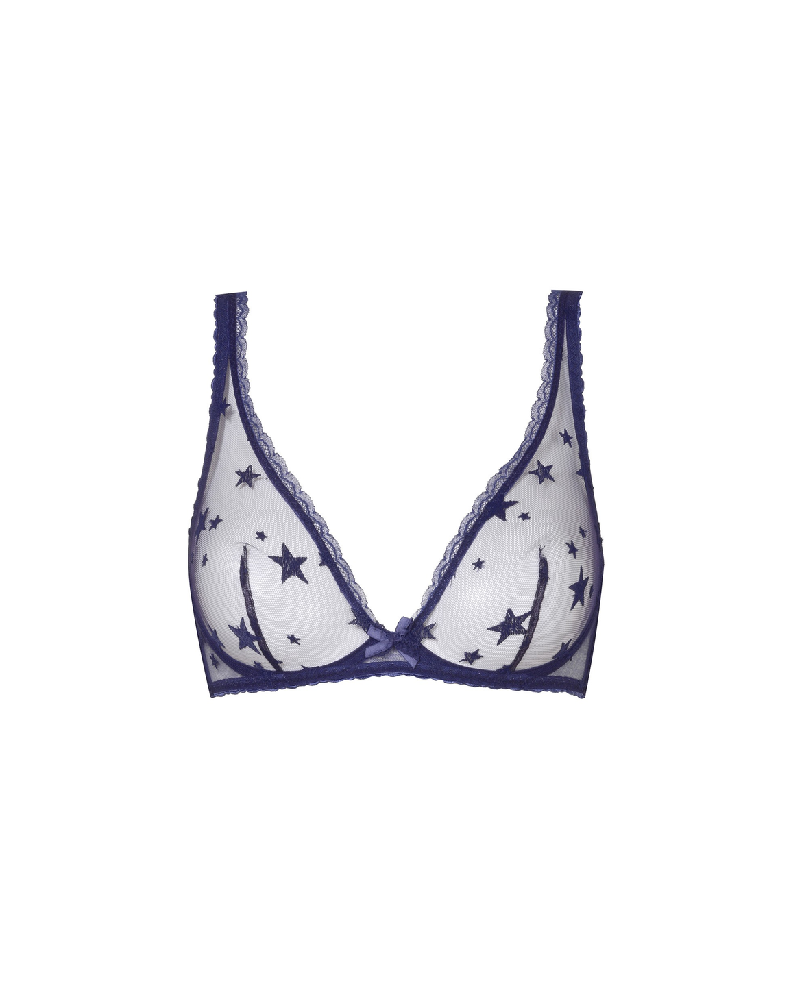 Luxx Demi Cup Plunge Underwired Bra Navy | Agent Provocateur