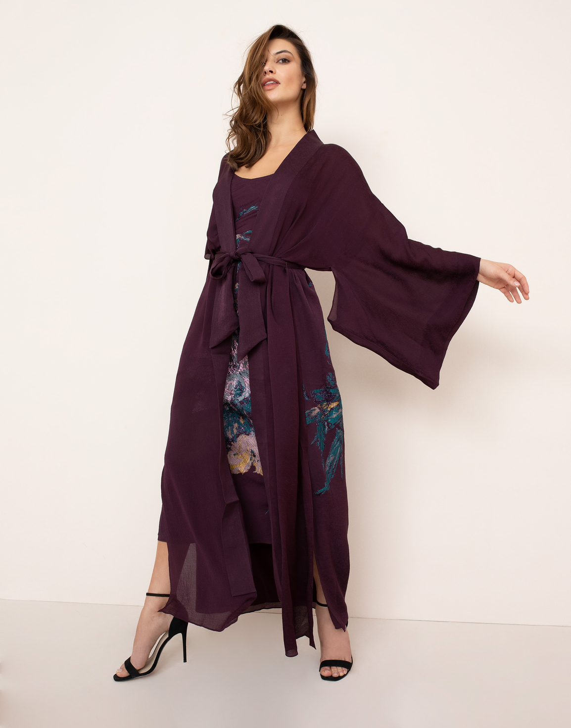 Fay Long Kimono Purple | Agent Provocateur