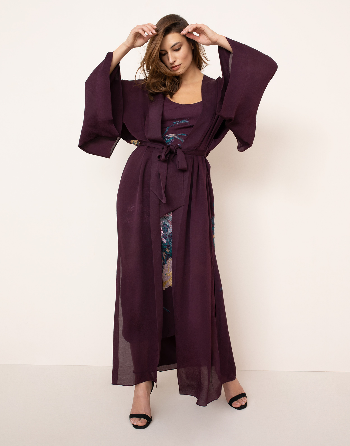 Fay Long Kimono Purple | Agent Provocateur