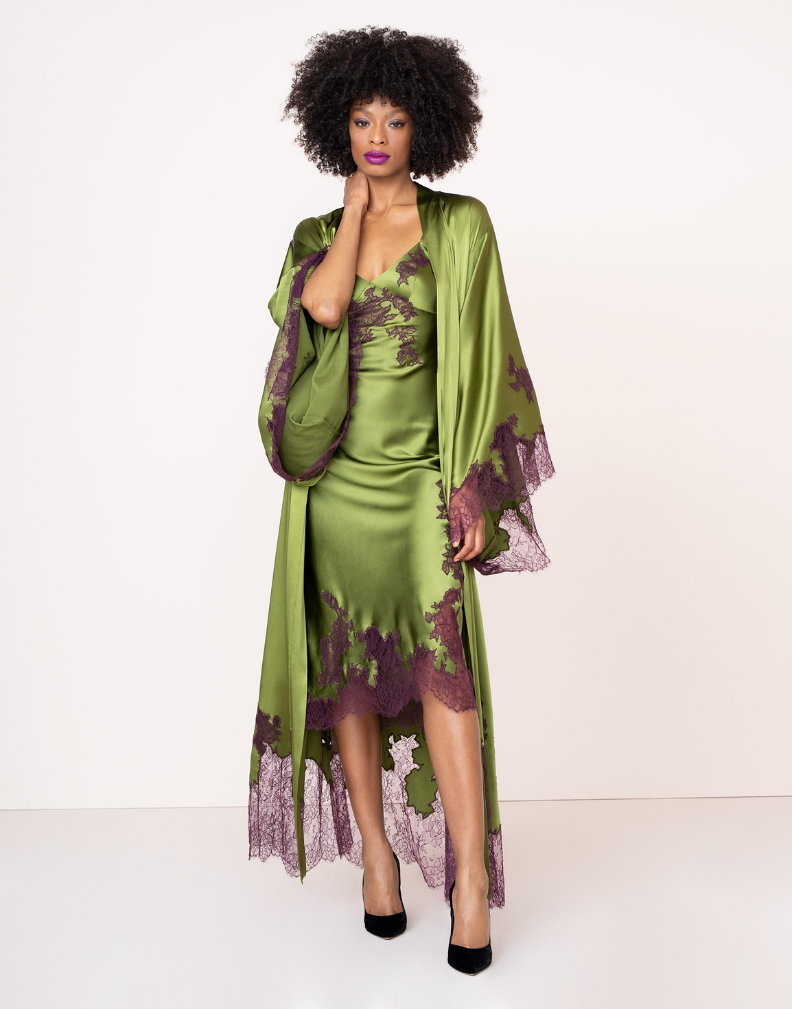 Christi Long Gown Green | Agent Provocateur