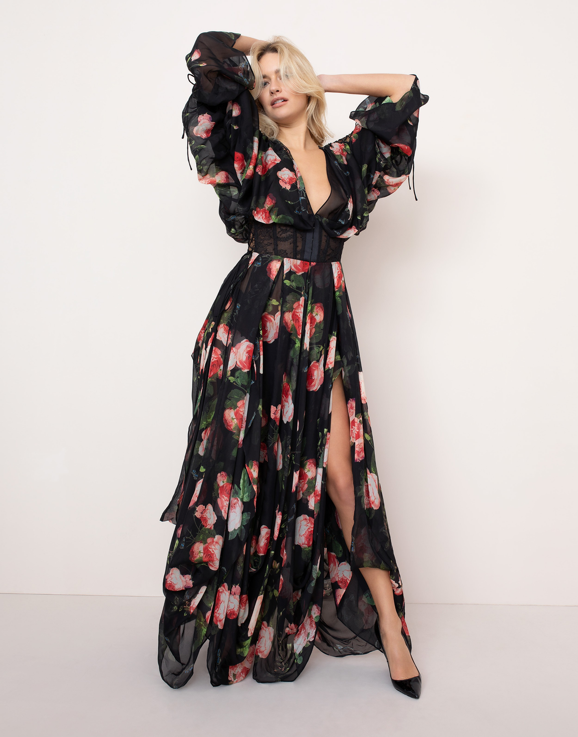 Elora Gown Black | Agent Provocateur