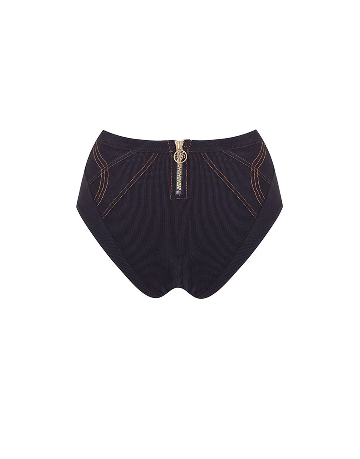 Safiya High Waisted Bikini Bottom Black | Agent Provocateur