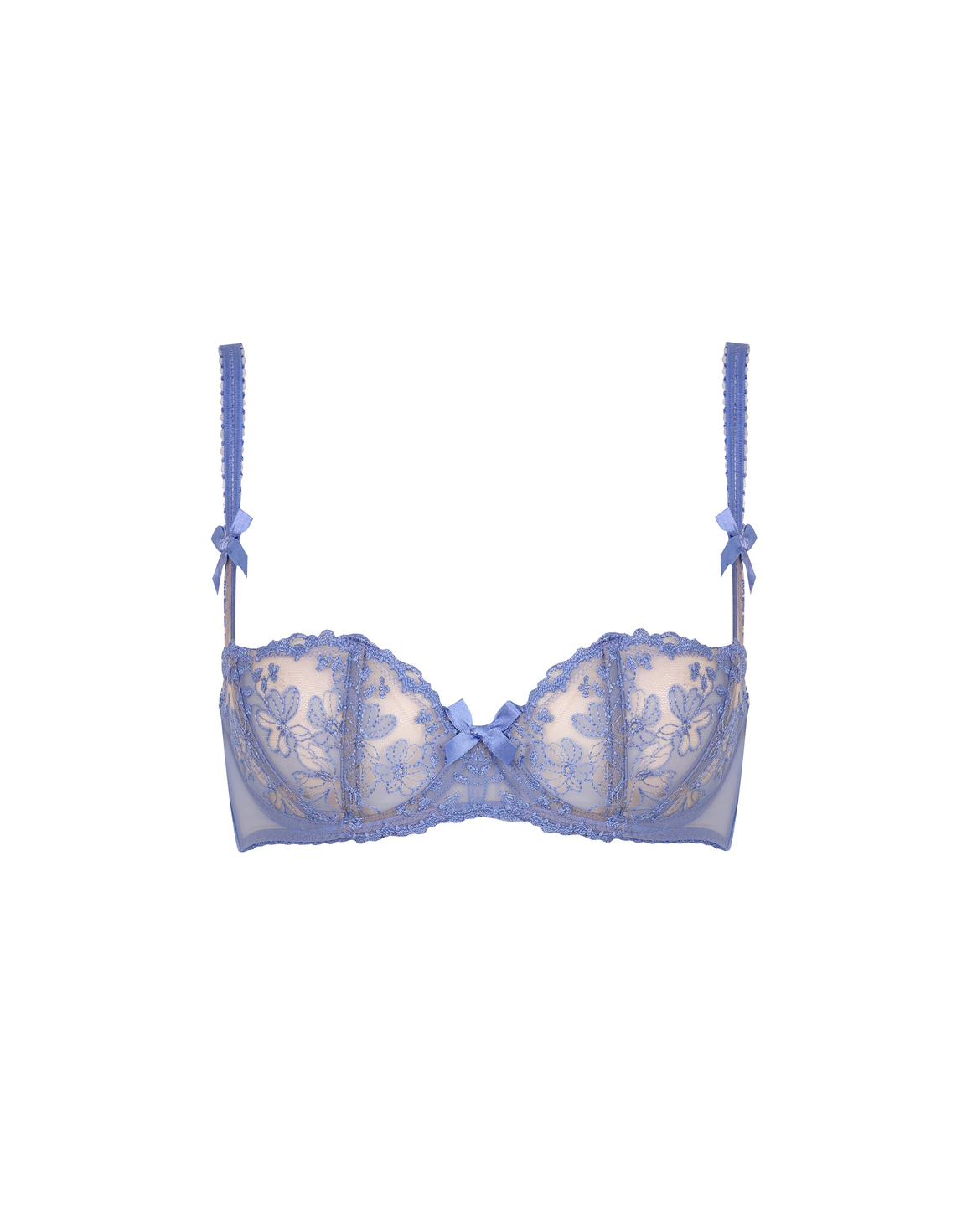 Florella Balconette Underwired Bra Blue | Agent Provocateur