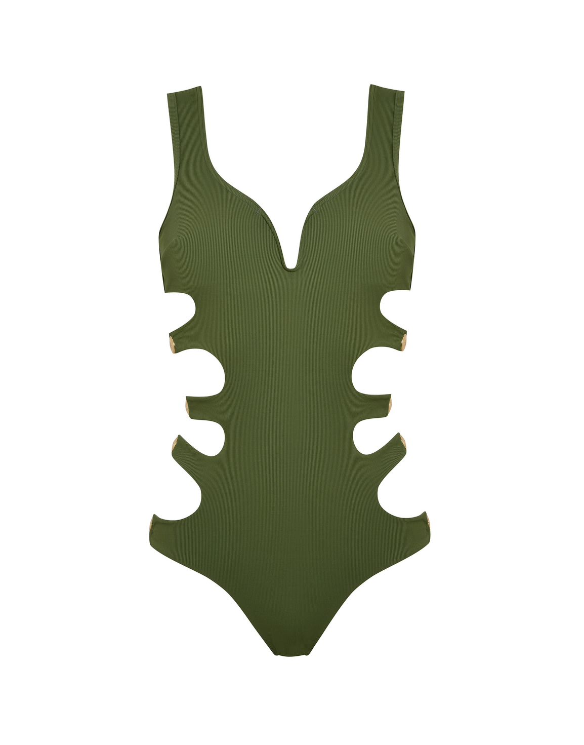 Reeve Swimsuit Khaki | Agent Provocateur