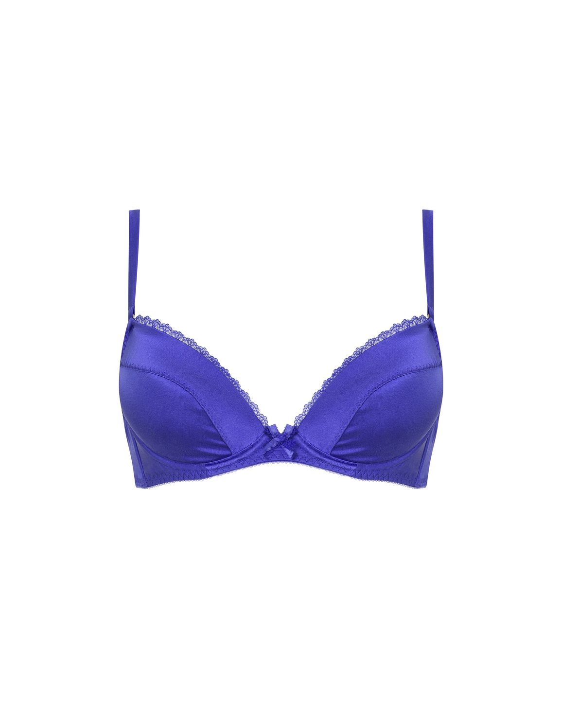 Felinda Padded Plunge Underwired Bra Blue | Agent Provocateur