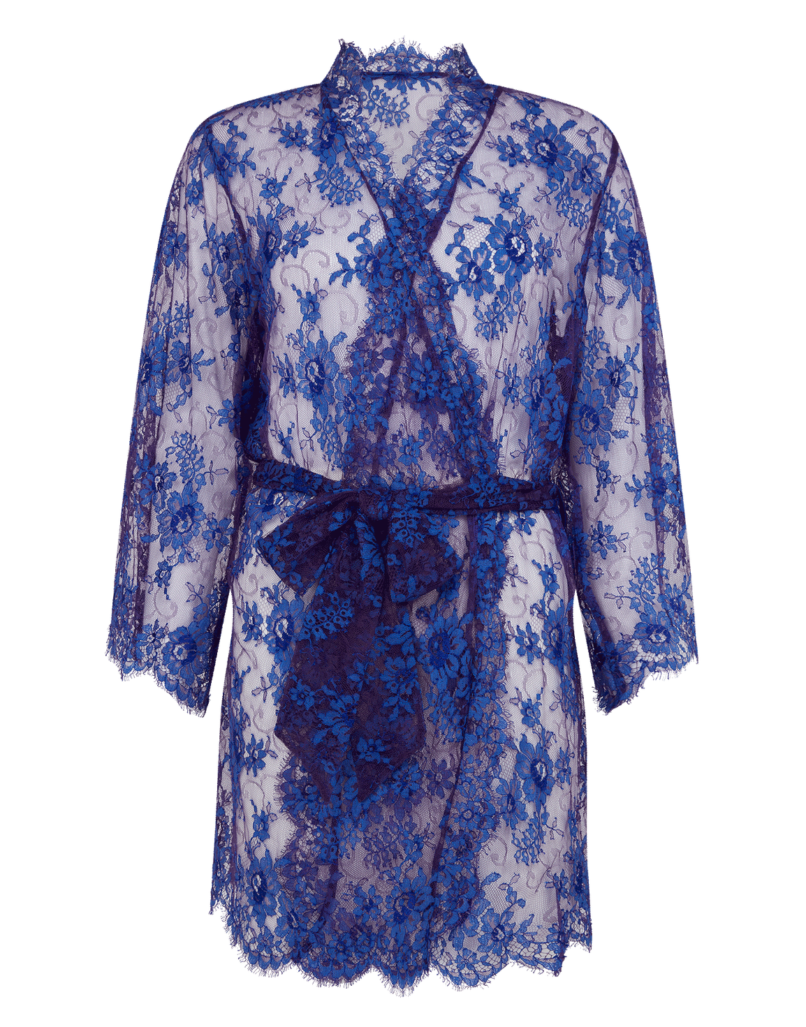 Carline Short Kimono Cobalt | Agent Provocateur
