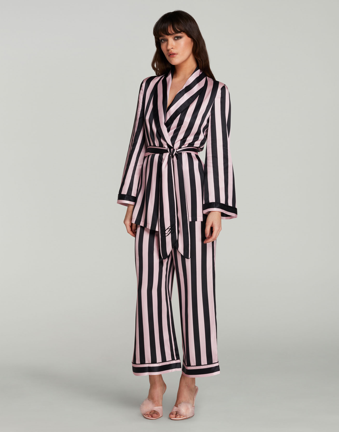 Classic Pyjama Top Stripe/Pink | Agent Provocateur