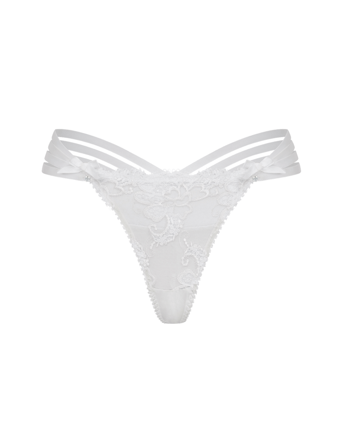 Dioni Thong White/White | Agent Provocateur