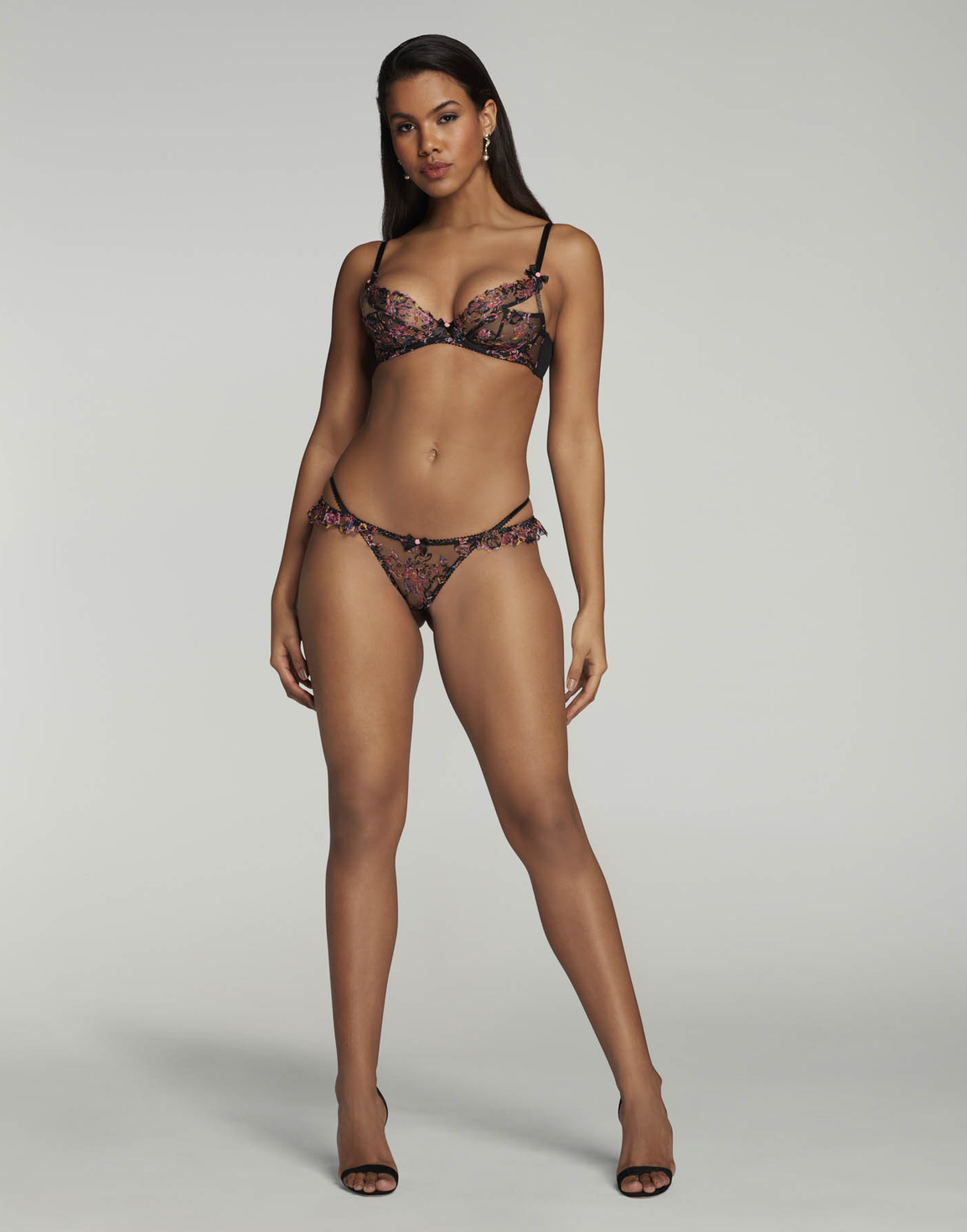 Leisha Full Brief Black Multicolour | Agent Provocateur