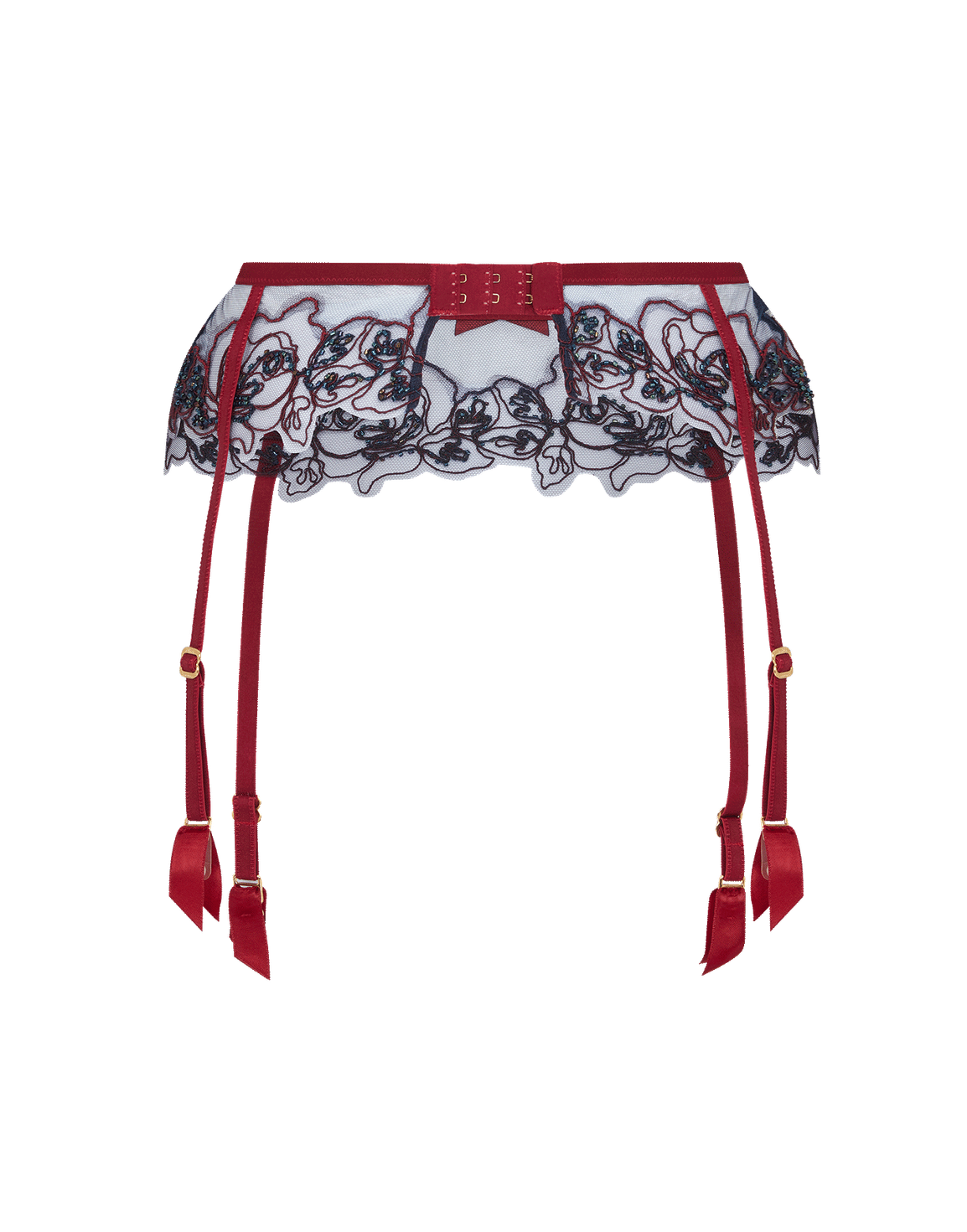 Lindie Suspender Plum/Navy | Agent Provocateur