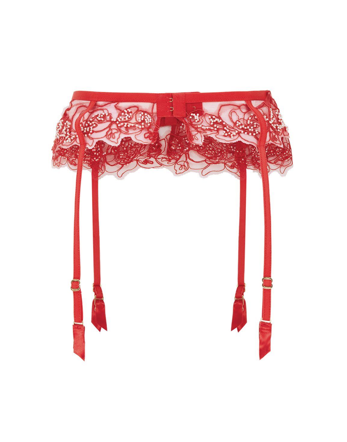 Lindie Suspender Red/Red | Agent Provocateur