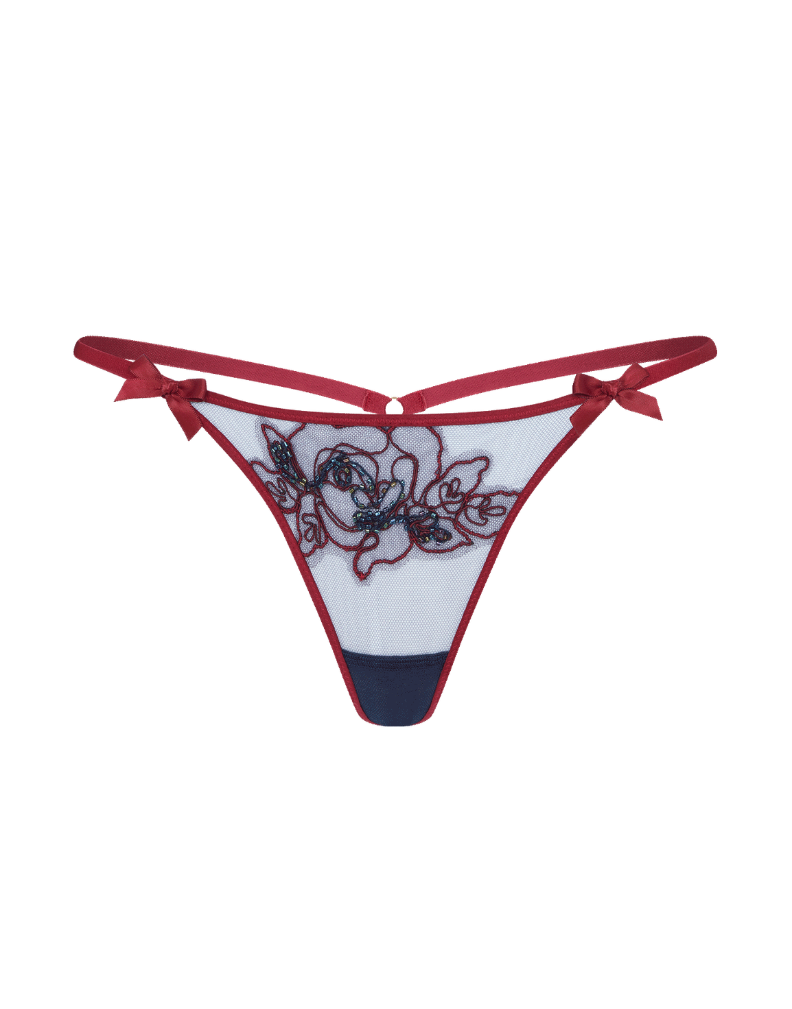 Lindie Thong Plum/Navy | Agent Provocateur