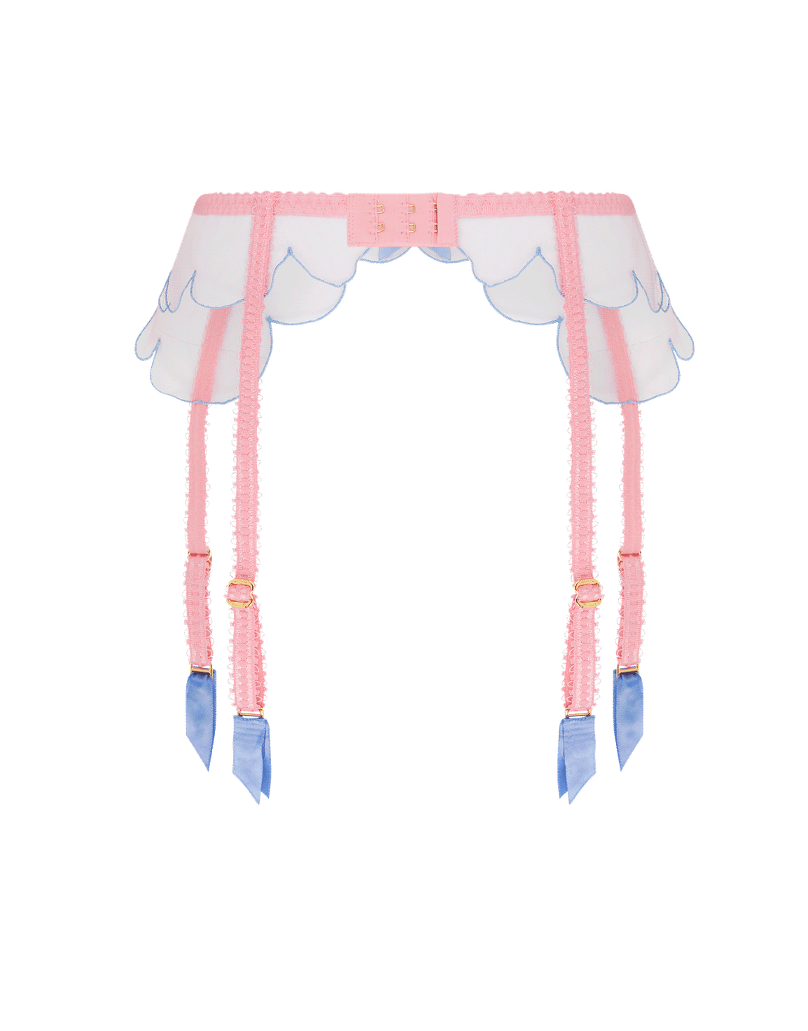 Lorna Suspender Baby Pink/Blue | Agent Provocateur