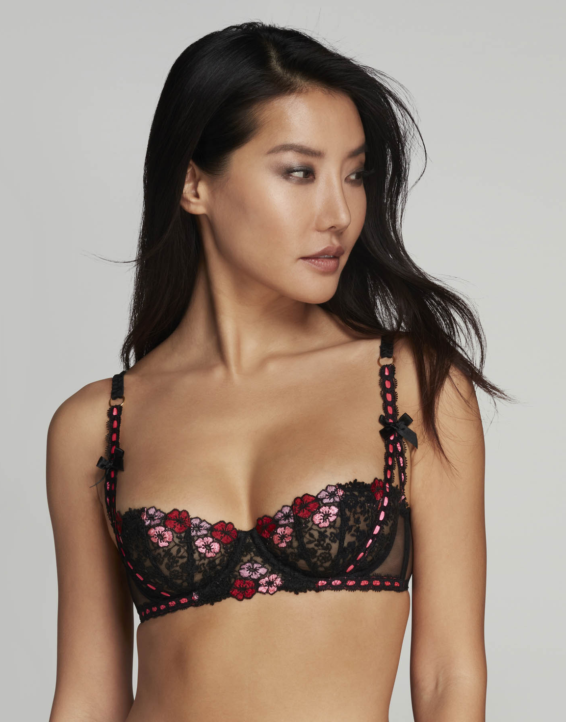 Petunia Balconette Underwired Bra Black | Agent Provocateur