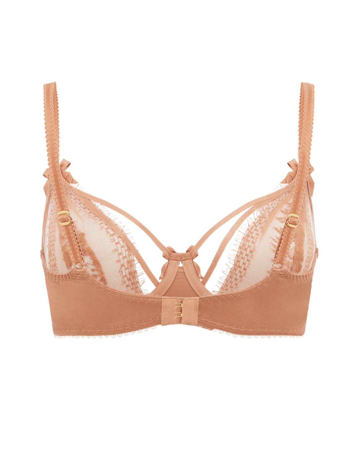 Tanya Plunge Underwired Bra Gold | Agent Provocateur