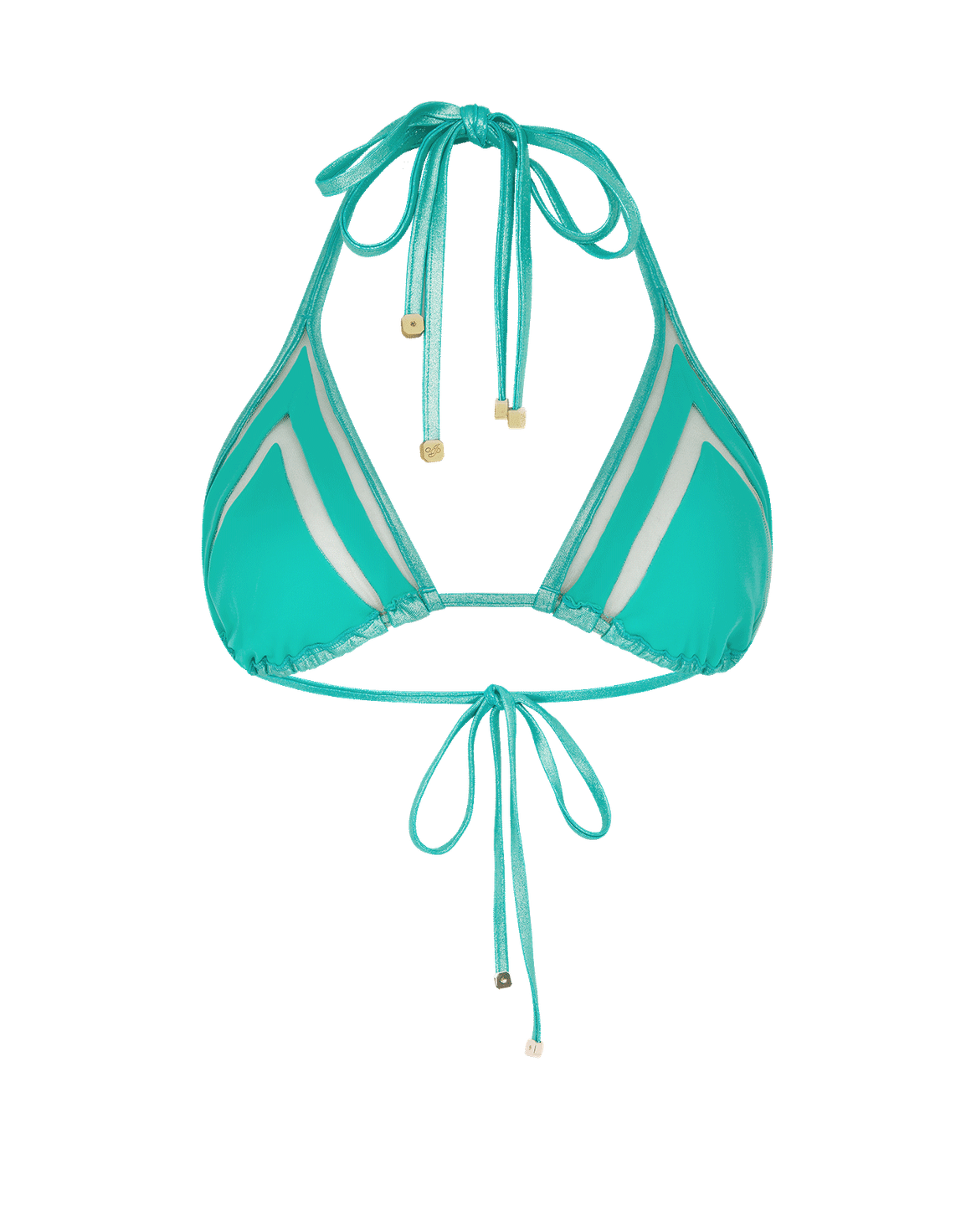 Tora Bikini Top Teal/Gold | Agent Provocateur