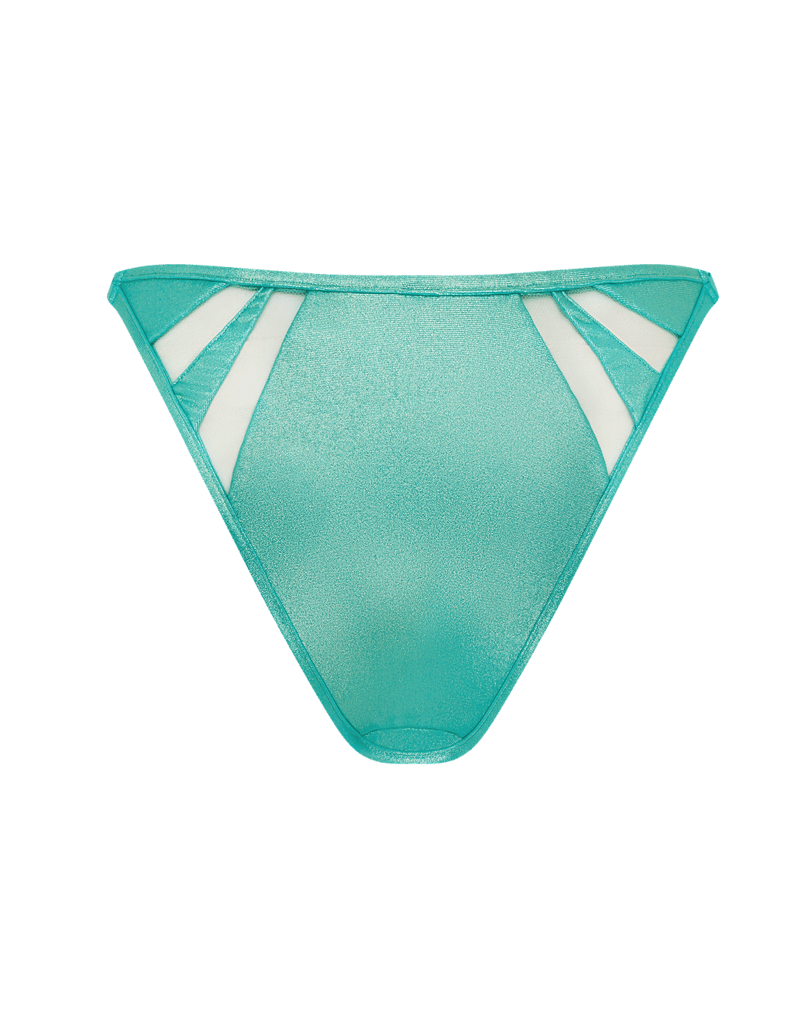 Tora Bikini Bottom Teal/Gold | Agent Provocateur