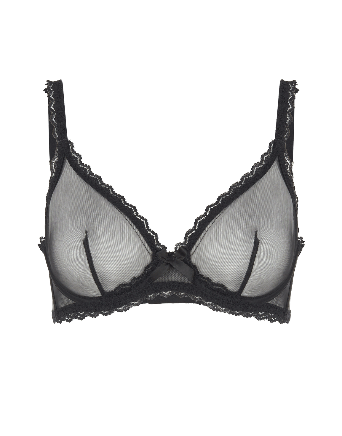 Venetia Full Cup Underwired Bra Black | Agent Provocateur