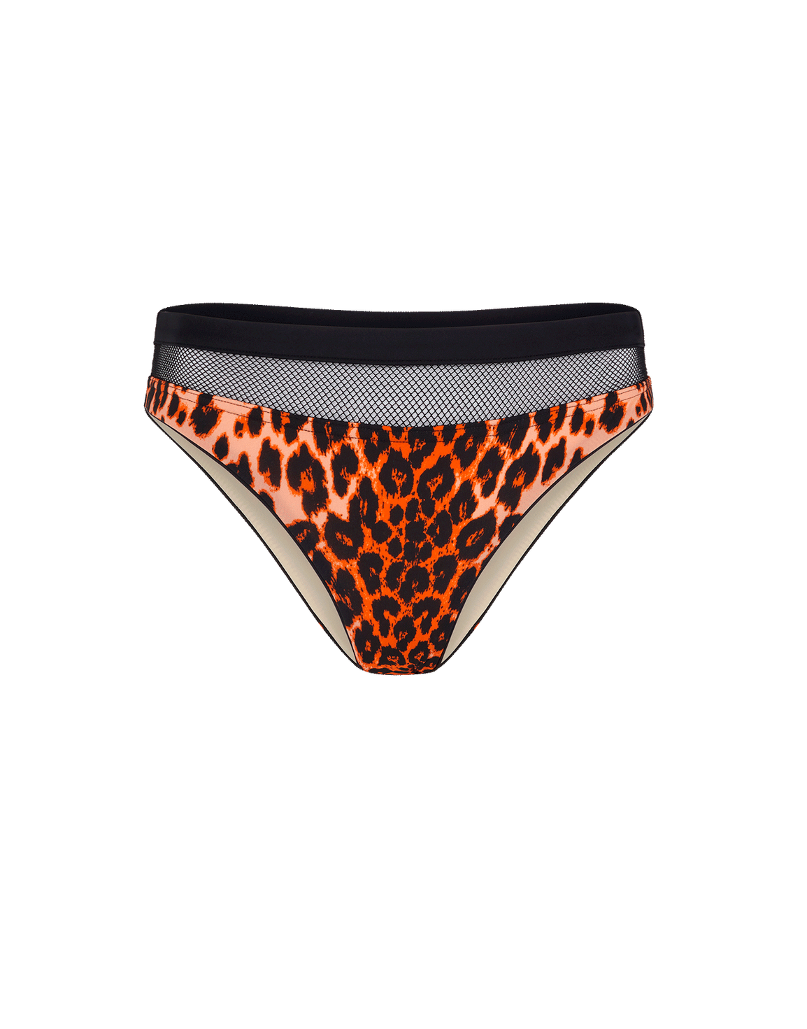 Zenaya Bikini Bottom Leopard Print/Black | Agent Provocateur