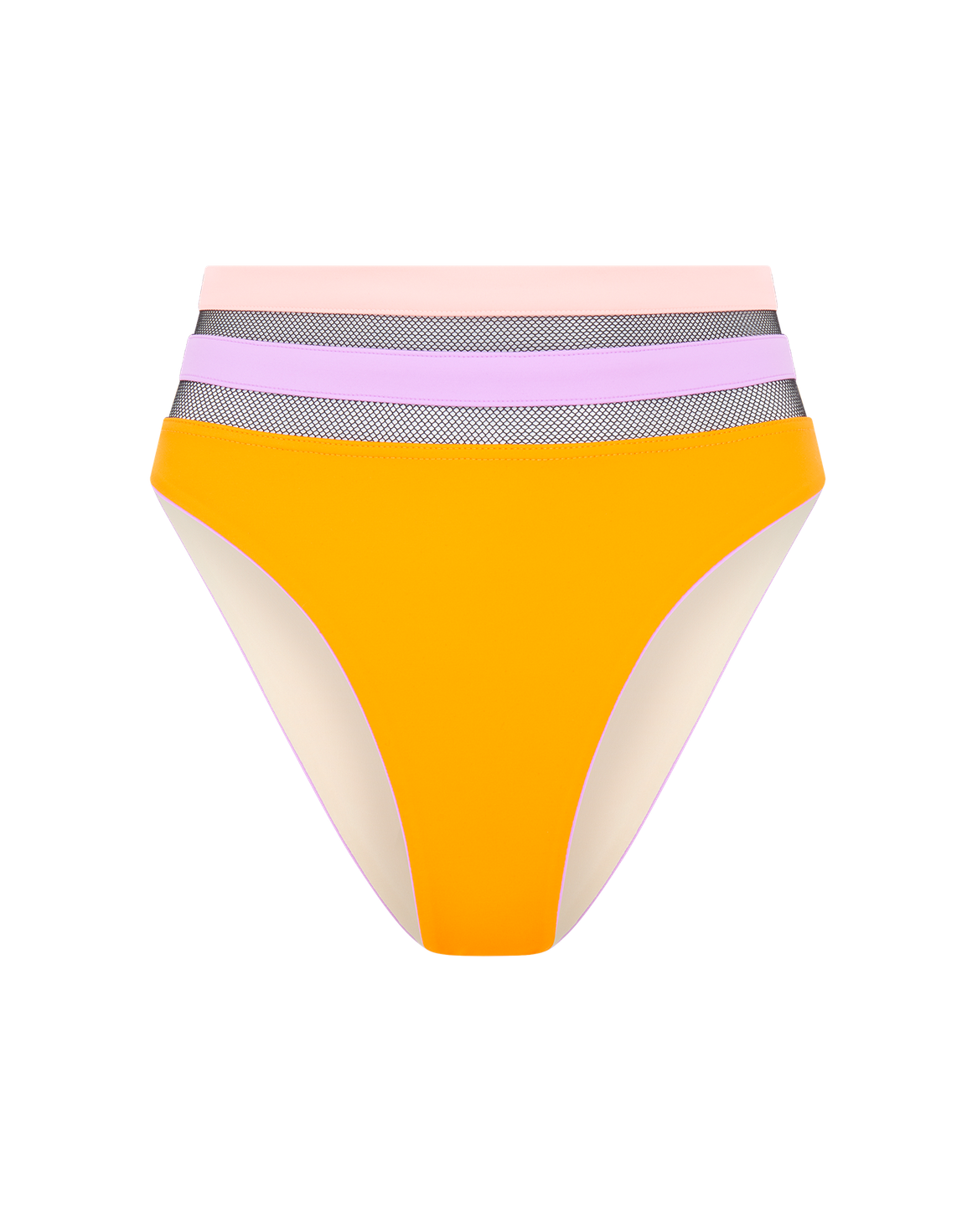 Zenaya High Waisted Bikini Bottom Coral | Agent Provocateur