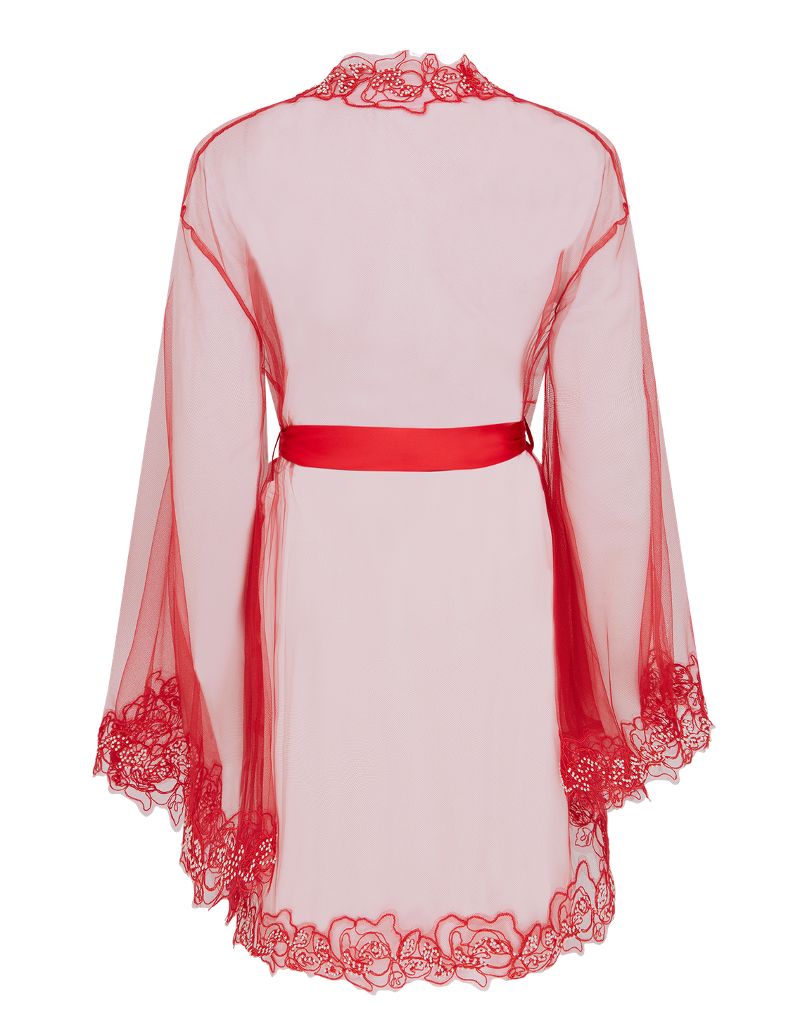 Lindie Short Gown Red/Red | Agent Provocateur