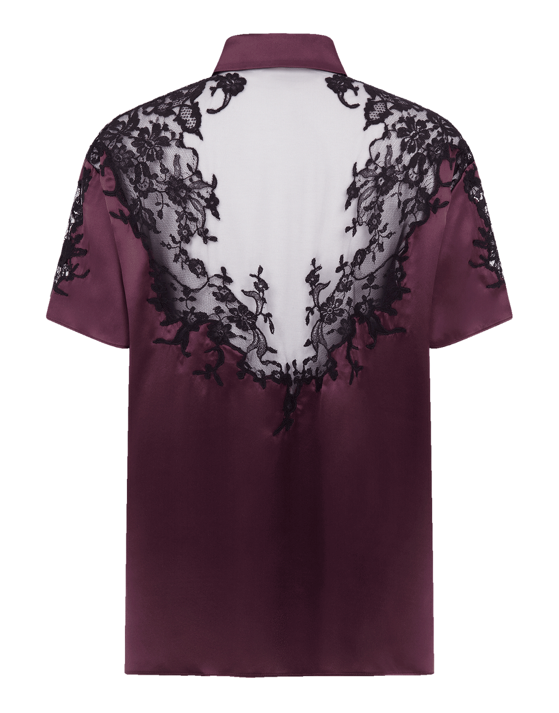Caressa Pyjama Top Plum | Agent Provocateur
