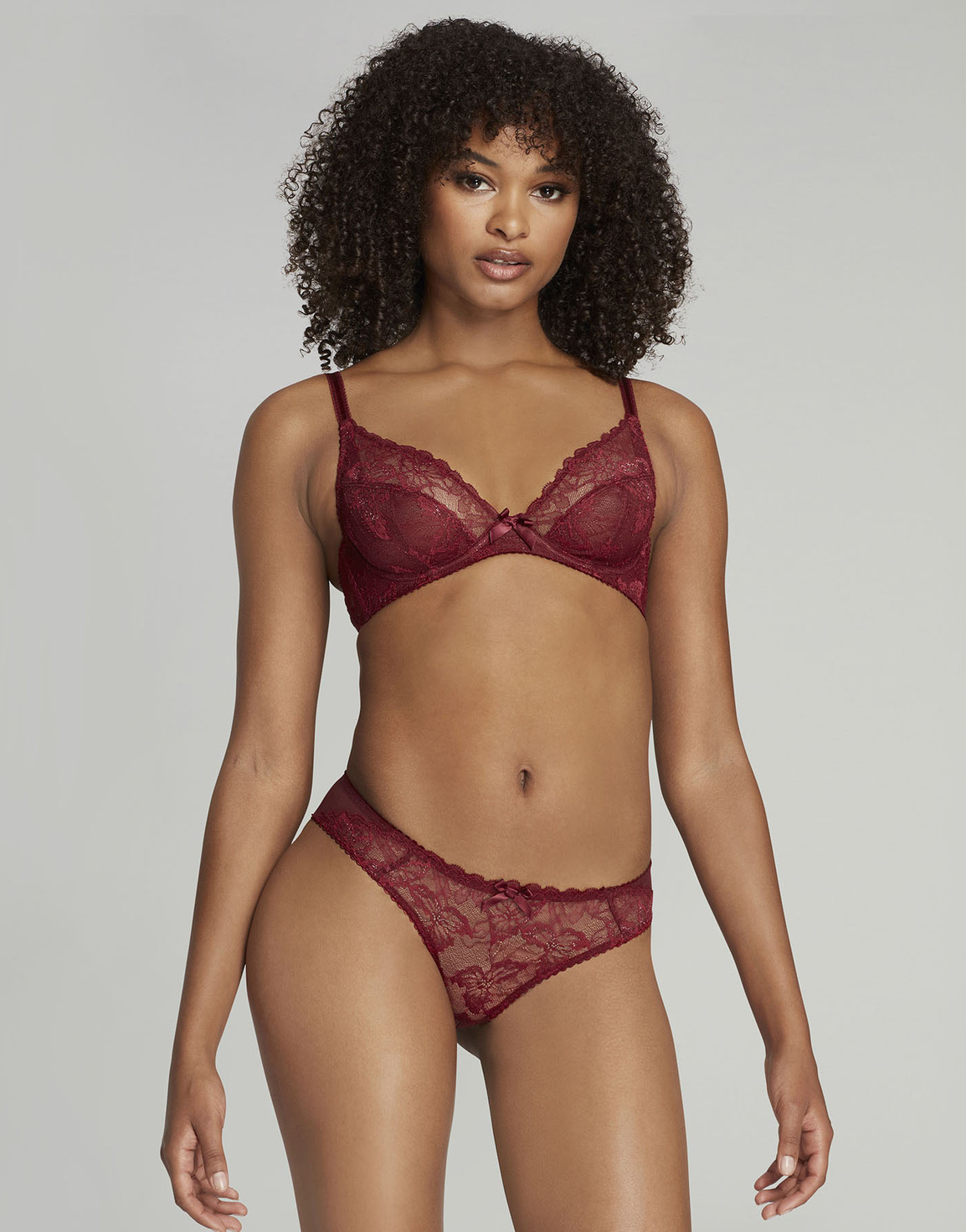 Leni Ouvert Burgundy | Agent Provocateur